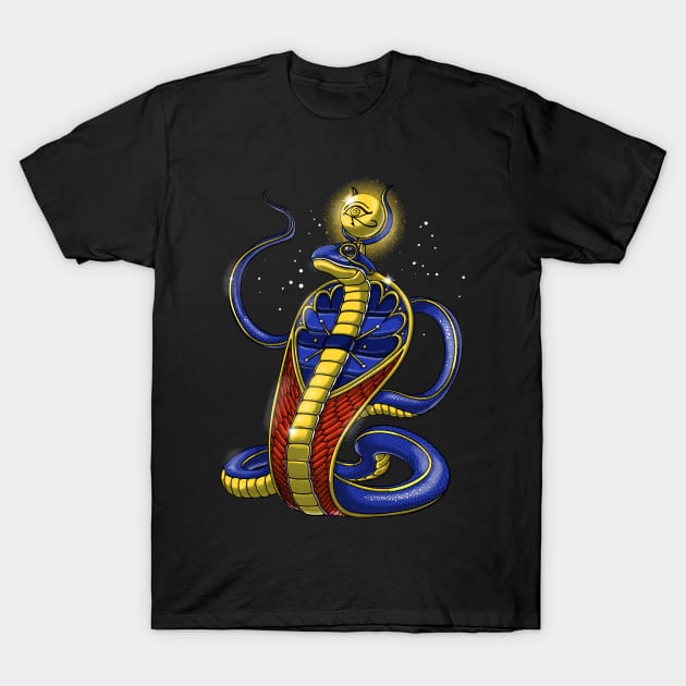 Ancient Egyptian Deity Uraeus T-Shirt by underheaven